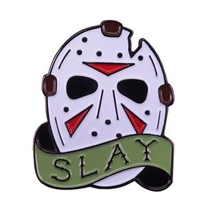 Friday the 13th Slay Horror Movie Enamel Pin